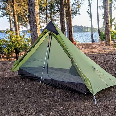 Намет Night Cat 1 Mann Ultraleicht Khaki (1 особа, світло-зелений) – водонепроникний намет для велотуризму, трекінгу та кемпінгу