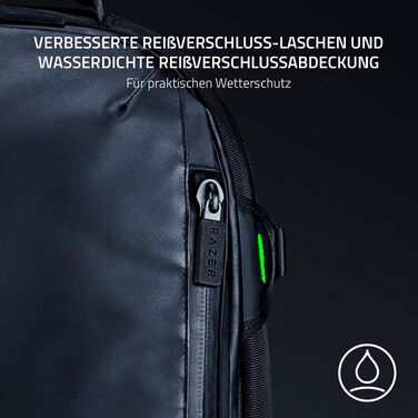Ігровий рюкзак Razer Rogue V3 для ноутбука до 17.3 дюймів, зносостійкий поліестер, чорний/Chroma