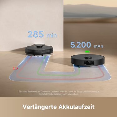 Робот-пилосос з функцією вологого прибирання Dreame L10s Pro Gen3, потужність 13000 Па, система DuoScrub, підйом мопів 7 мм, акумулятор 5200 мАг, чорний