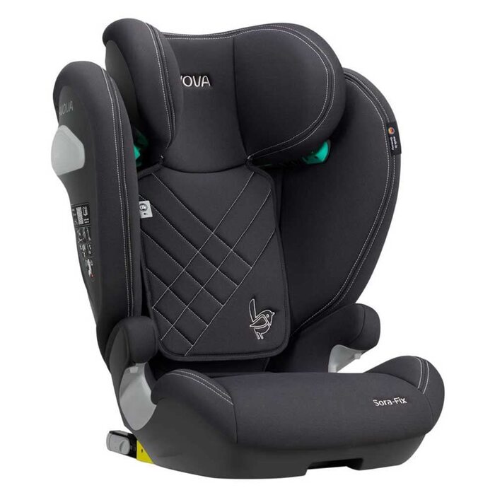 Дитяче автокрісло AVOVA Sora-Fix (Koala Grey), Isofix, бустер, для дітей 100-150 см, 4-12 років