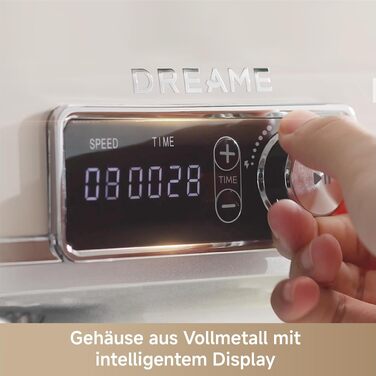 Планетарний міксер Dreame BioKnead з чашею 6 л, 800 Вт, 12 швидкостей, металевий корпус та цифровим дисплеєм