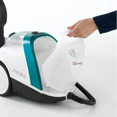 Парогенератор POLTI Vaporetto Smart 100 T 4 бар, 2 л, антивірусний, білий/бірюзовий, 110 г/хв, 9 насадок