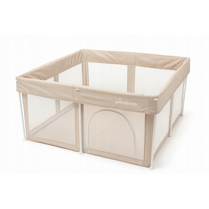 Дитяче манеж-кожунок Primabobo TINA, складаний туристичний, великий (126x126 см), бежевий