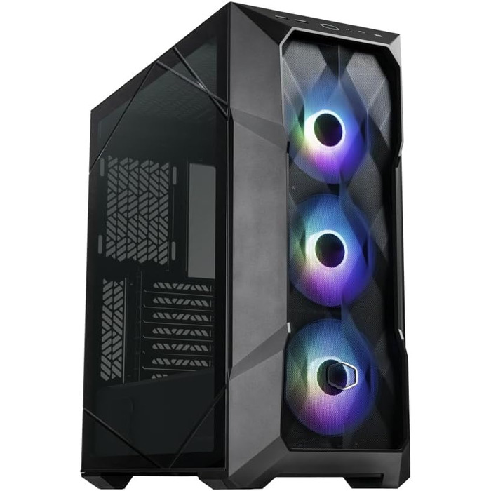 Корпус Cooler Master MasterBox TD500 Mesh V2 E-ATX, чорний, з тессельованою сіткою, 3×120 мм ARGB-вентилятори, скляна бокова панель, USB Type-C 10 Гбіт/с, знімна верхня кришка, мід-тауер