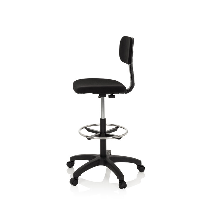 Робоче крісло / робочий табурет TOP WORK 05 тканина чорний hjh OFFICE