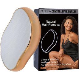 Кристалічний епілятор G.Liane для безболісного видалення волосся та пілінгу шкіри, ефективний ручний пристрій для тіла (золотий)