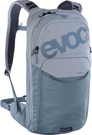 Рюкзак EVOC STAGE 6 Stone-Steel, з регульованими лямками BRACE LINK, спинною вентиляцією AIR FLOW CONTACT SYSTEM, відділенням для інструментів, без гідратора, універсальний розмір