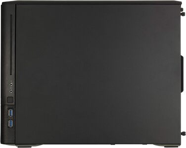 Корпус Fractal Design Node 804 чорний, компактний, для mATX, з високою вентиляцією, модульним інтер'єром, 3 вентилятора Silent R2 120 мм, підтримка водяного охолодження, USB 3.0, бокове вікно