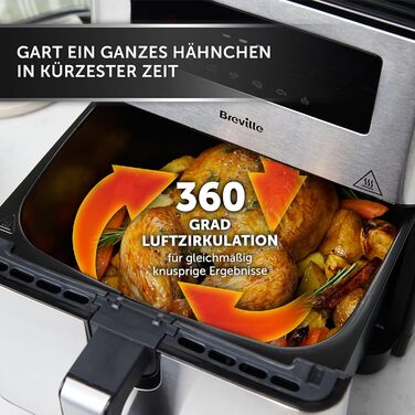 Аерофритюрниця Breville Halo Flexi 9 л, компактний дизайн