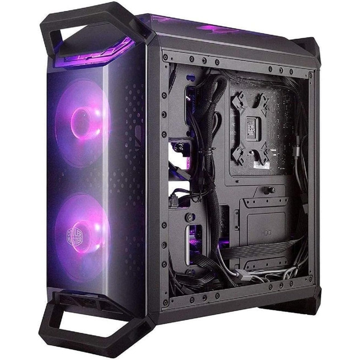 Корпус Cooler Master MasterBox Q300P RGB mATX Mini Tower для ігрового ПК з повною бічною панеллю, акуратним кабель-менеджментом та варіантами охолодження