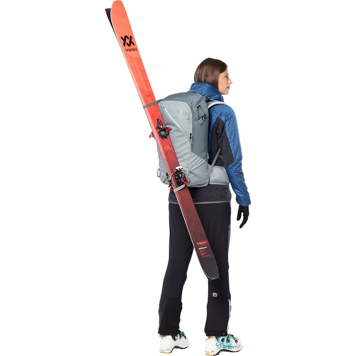 Жіночий туристичний рюкзак Deuter Freerider Pro 32+10 л, для лижних турів, сірий