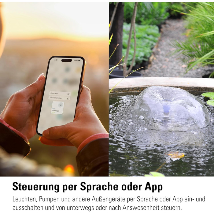 Розумна система поливу Eve Energy Outdoor (Matter) з керуванням через додаток/Siri для саду/балкону, без хаба, сумісна з розподільниками