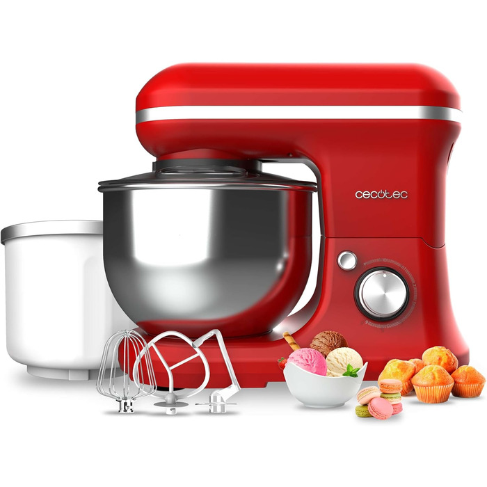 Міксер Cecotec Cecomixer Merengue 5L 1200W: 6 швидкостей, нержавіюча чаша 5л, 5 функцій + збирання морозива