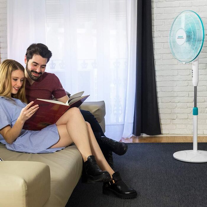 Вентилятор підлоговий Cecotec EnergySilence 510, 40 Вт, діаметр 40 см, 3 швидкості, чорний