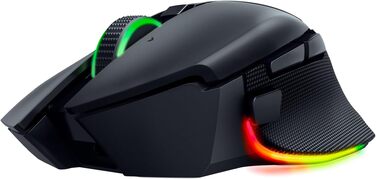 Бездротова ігрова миша Razer Basilisk V3 Pro з оптичним сенсором Focus Pro 30K, колесом HyperScroll та RGB-підсвіткою Chroma, чорна