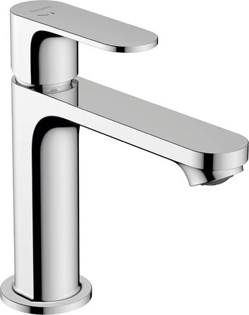 Змішувач для ванної кімнати Hansgrohe Rebris S з висувною поплавковою каналізацією, економічний (CoolStart), хром, 72519000, висота виливу 109 мм, EcoSmart