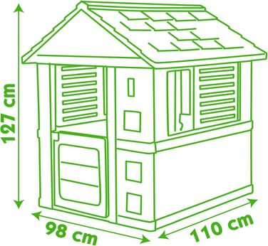 Дитячий садовий будиночок Smoby Sunny 7600810707, 98x110x127 см, для дітей від 2 років