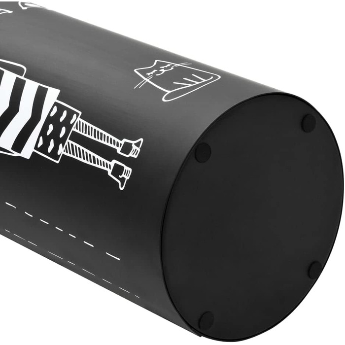 Підставка для парасольок vidaXL жіночий дизайн сталь чорна