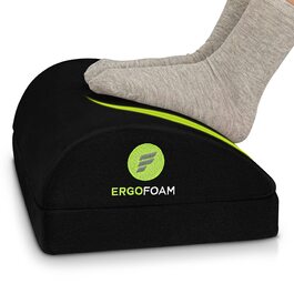 Підставка для ніг ErgoFoam під стіл: ергономічна, регульована, ортопедична, для роботи в офісі та вдома - преміум якість