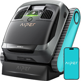 Робот-пилосос для басейну AIPER Scuba X1 з Wi-Fi, 25200 л/год, фільтр 3 мкм, для вбудованих басейнів, синій