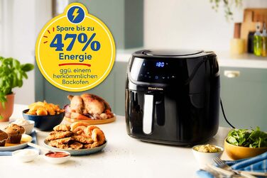 Фритюрниця Russell Hobbs SatisFry XXL 8л Rapid AirFryer: 7 функцій, 10 програм, без олії, гриль, випічка, смаження