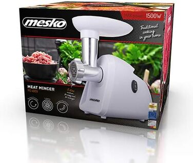 Електрична м'ясорубка Mesko MS 4809, біла