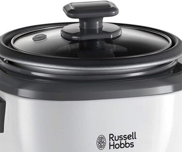 Рисварка електрична Russell Hobbs Mini 0.8л біла: для рису, кіноа, кускусу