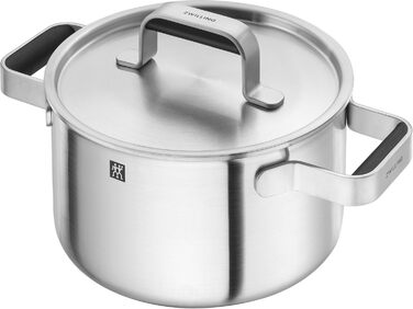 Набір посуду ZWILLING PURE, 5 предметів, з нержавіючої сталі 18/10, керамічне покриття, Stay-Cool ручки, придатний для миття в посудомийній машині (срібний)