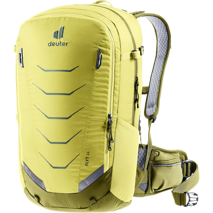 Велорюкзак з протектором Deuter Flyt 14, 14 л, Sprout-cactus