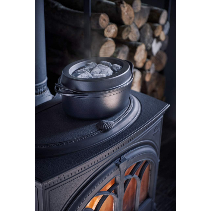 Чавунна гусятниця Le Creuset Doufeu, овальна, 32 см, для всіх плит і індукції, чорна
