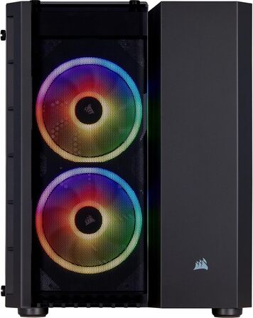 Корпус для ПК Corsair Crystal 280X RGB, micro-ATX, загартоване скло, чорний, підсвітка LED