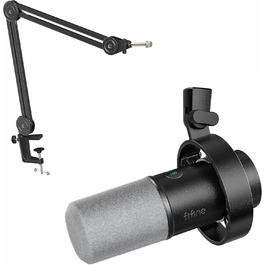 Мікрофонний тримач FIFINE BM63, регульований, для XLR/USB-C мікрофонів, геймінг, сумісний з ПК, PS4, PS5, Mac