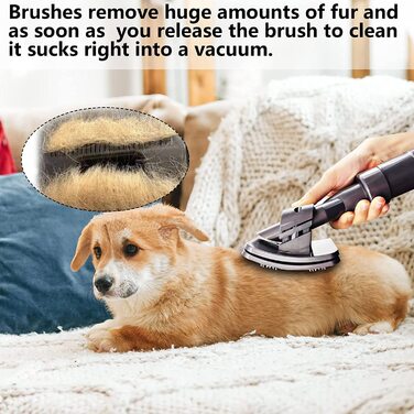 Щітка для вичісування шерсті тварин Groom URUN для пилососа Dyson з подовжувальним шлангом, фіксатором та адаптером для моделей V12 V11 V10 V8 V7