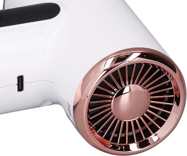 Безпровідний фен для волосся, швидка сушка, 15 000 мАг, USB-зарядка, 200 Вт, насадка, для дому і подорожей, білий
