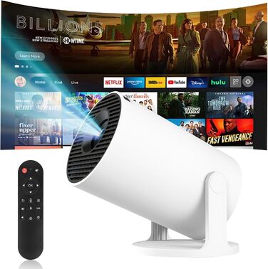 Портативний міні проєктор 4K з Wi-Fi 2.4/5G, Android 11, Full HD 1080P, HDMI, динамік (HY300Pro+)