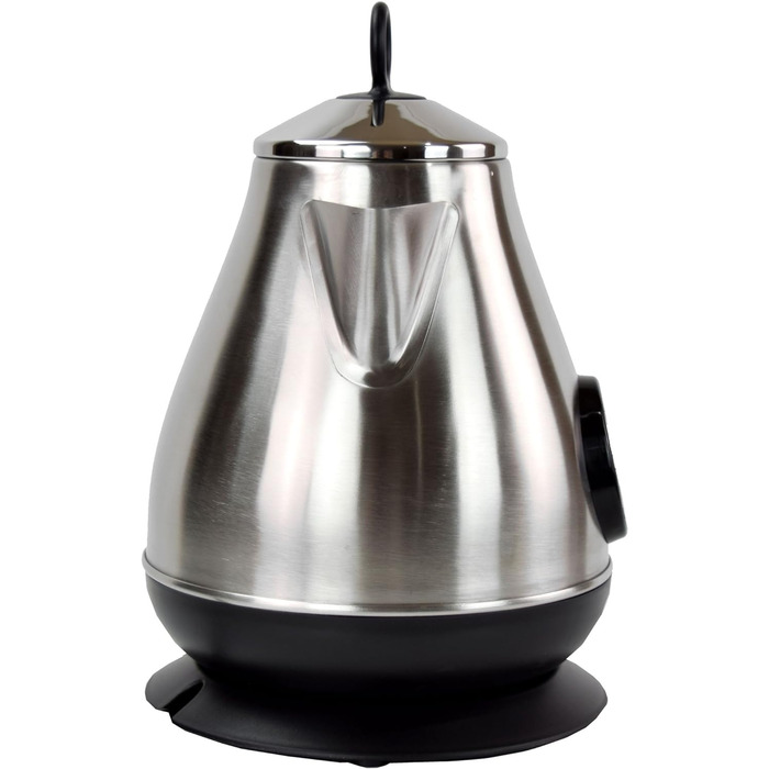 Електрочайник Syntrox Germany WK-2200W-1.7T, 2200 Вт, 1.7 л, нержавіюча сталь, з термометром, бездротовий, 360°, чайник для води та чаю