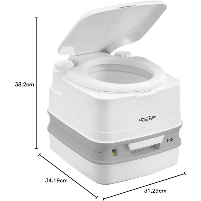 Thetford Porta Potti 335 Qube - портативний туалет, білий (313 x 342 x 382 mm)