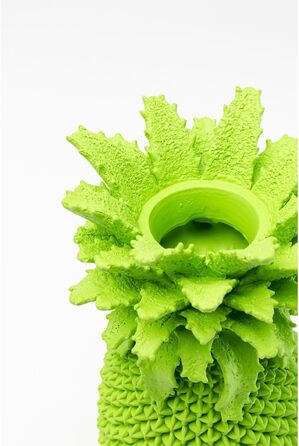 Ваза Kare Design Ananas, велика декоративна ваза для квітів, 30x15x15 см, зелена. Ваза для вітальні, полиці, екзотичний декор