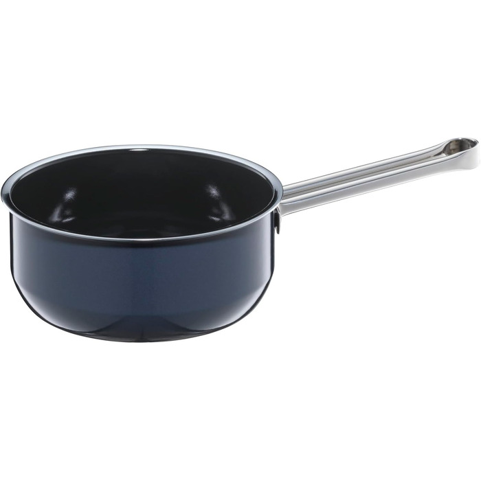 Каструля WMF Fusiontec Essential, 16 см, 1,3 л, без кришки, нержавіюча сталь, індукційна, з високотехнологічної кераміки, стійка до подряпин, без покриття, темно-синя, Made in Germany