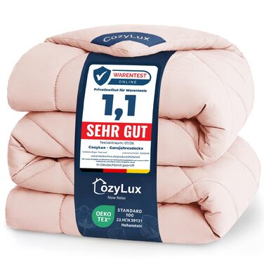 Всесезонна ковдра CozyLux 155x220 см, колір Blush Pink (ніжно-рожевий)