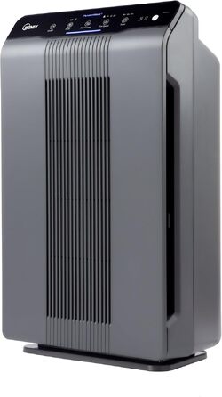 Очищувач повітря Winix 5300-2 з технологією PlasmaWave для алергіків та курців, CADR 390м³/год, до 99м², датчик якості повітря, нічний режим, чорний