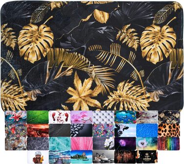 Килимок для ванної Sanilo Golden Leaves 70x110 см — м'який, нековзкий, швидковисихаючий, машинне прання