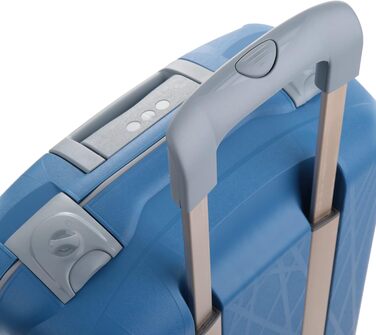 Валіза RONCATO Light синя, жорсткий корпус, кабінний розмір, на колесах