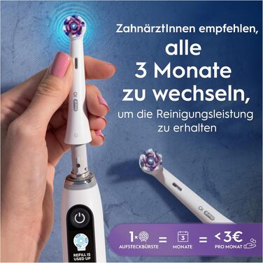Смінні насадки для електричної зубної щітки Oral-B iO Radiant White (Білий, 8 шт.)
