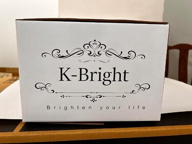 K-Bright Золота торшерна лампа LED, 4W, димер, сенсорне керування, металевий алюмінієвий корпус, для вітальні, спальні, офісу, додаткове освітлення (золото)