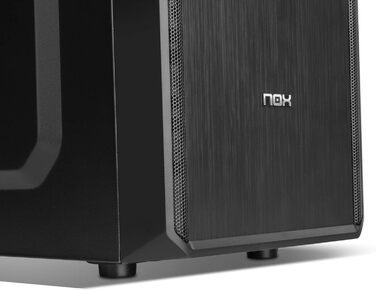 Корпус для ПК NOX Lite030 Midi-Tower, 500 Вт, чорний, Micro-ATX/Mini-ITX, для дому та офісу