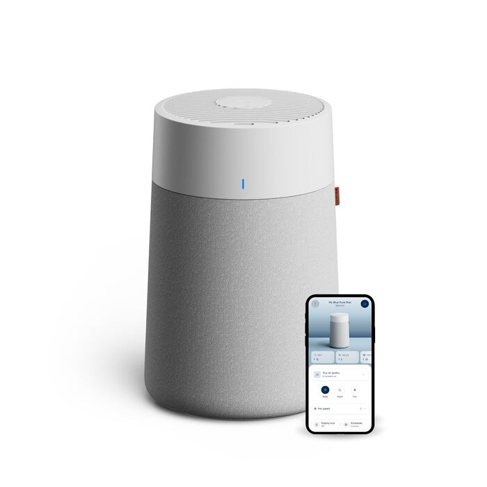 Очищувач повітря Blueair Blue Pure 511i Max для приміщень до 43 м², HEPASilent технологія, смарт-керування, від пилу, алергенів та шерсті тварин