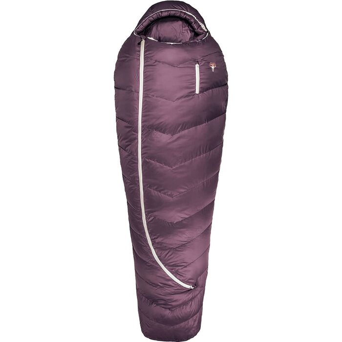 Зимовий спальний мішок Grüezi Bag Biopod DownWool Subzero, 200 см (Berry, на зріст до 175 см)