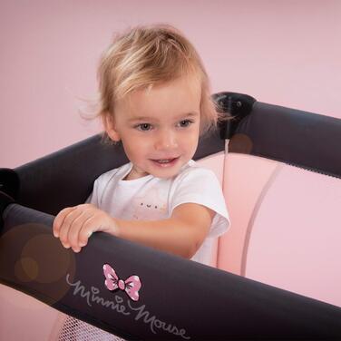 Дитяче дорожнє ліжечко Hauck Dream N Play Disney Minnie, складане, з сумкою, для дітей від народження до 15 кг, 120x60 см