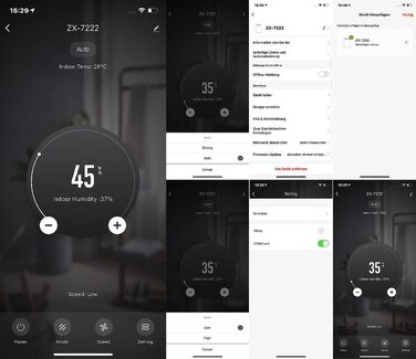 Розумний осушувач повітря Sichler з Wi-Fi, таймером і додатком, 25 л/день для приміщень, цифровий, побутовий та будівельний